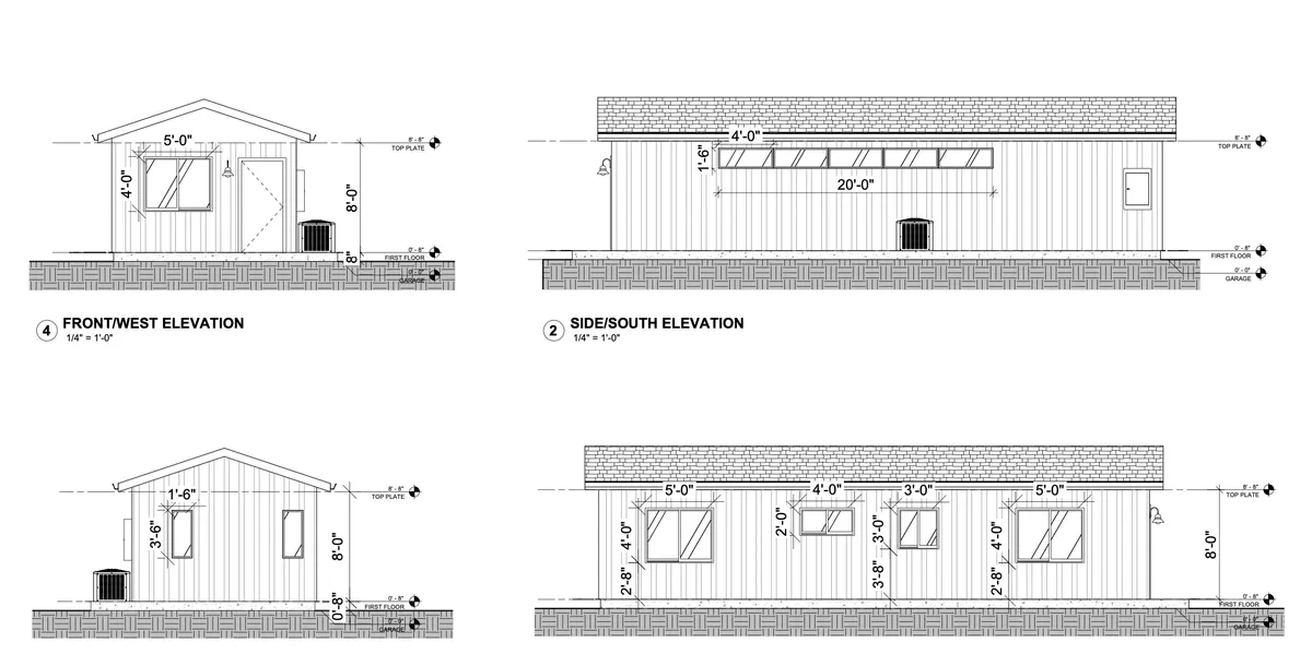 Architectural elevation drawing