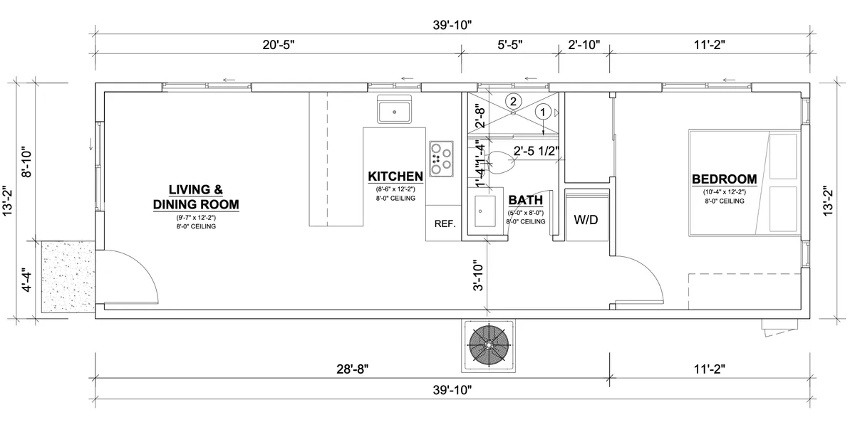 Residential floor plan drawing